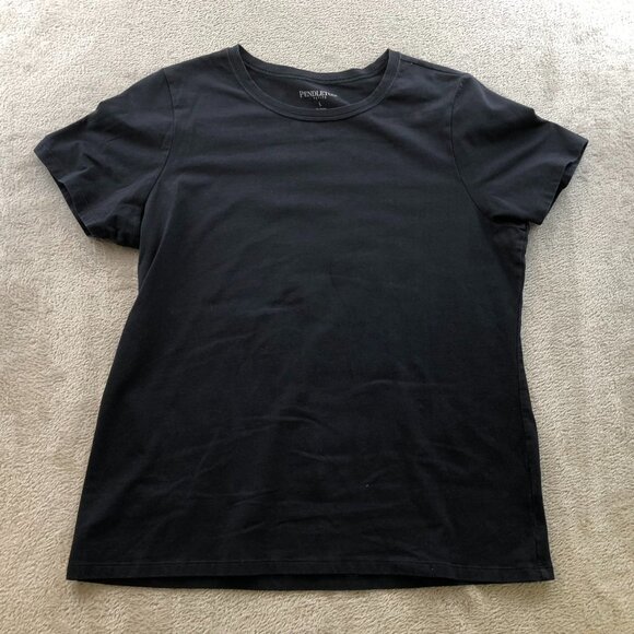 Pendleton Womens T-Shirt Large Petite Short Sleeve Casual Basic Tee Classic - Picture 8 of 9